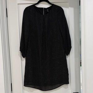 H&M Black Dress with White Dots